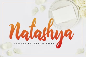 Natashya - Hand-drawn Brush Font