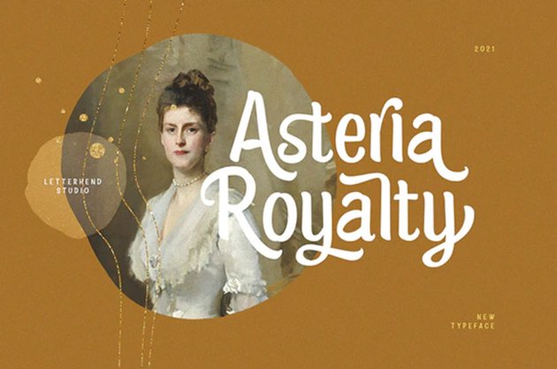 Asteria Royalty - Handwriting Font