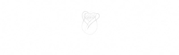 How to Draw a Rose Step by Step Tutorial simple rose drawing