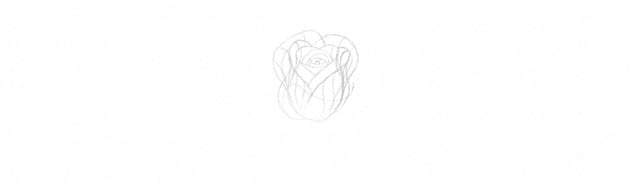 How to Draw a Rose With Pencil Tutorial flowers in perspective