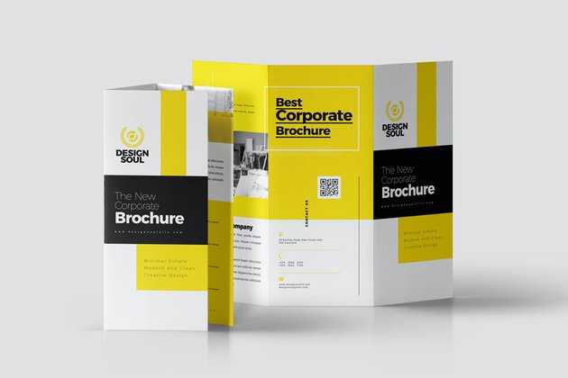 what is a brochure corporate trifold design sample envato elements