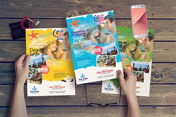 leaflet flyer mockup sample brochure format