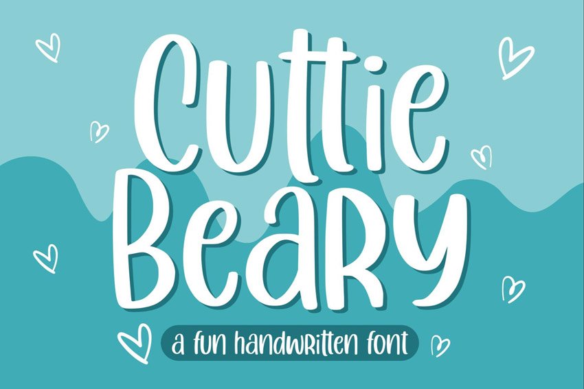Cuttie Beary - Cute and Fun Handdrawn