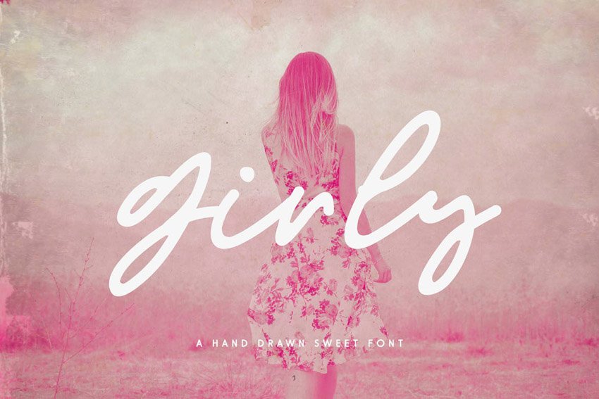 Girly Feminine Script Font