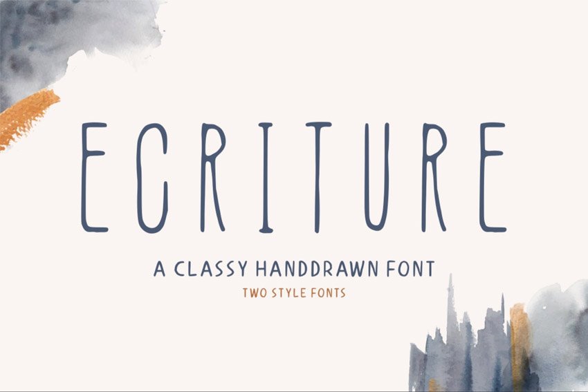 Ecriture Font