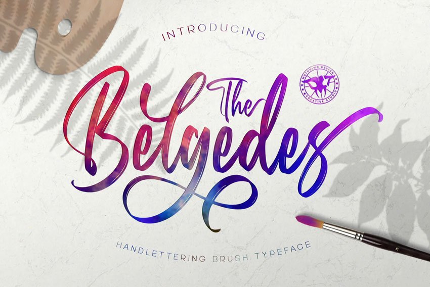 Belgedes - Hand Lettered Font