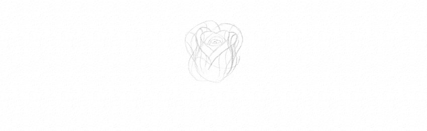 How to Draw a Rose With Pencil Tutorial flowers in perspective