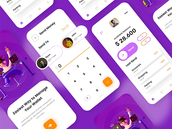 Free E Wallet Concept UI Kit
