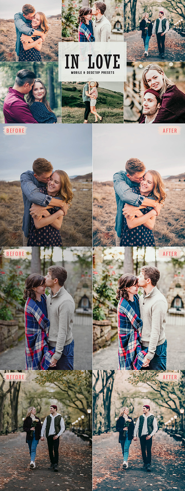 Free Love Mobile & Desktop Lightroom Presets