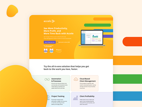 Free CMS landing page