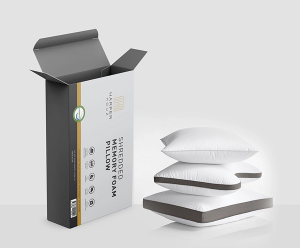 Foam Pillow Packaging Mockup