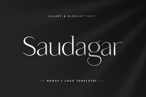 Saudagar Logo Font Free Logo Font