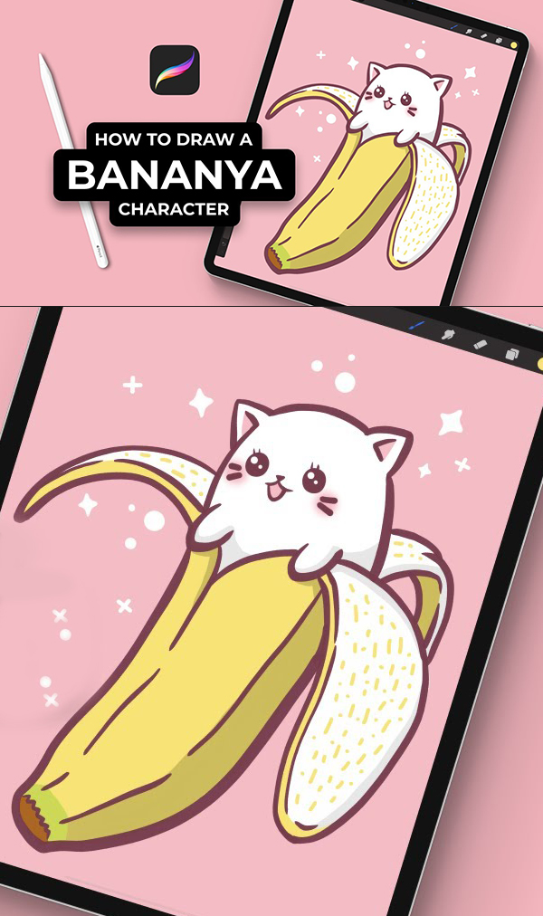 How To Draw A Banana Style Character In Procreate