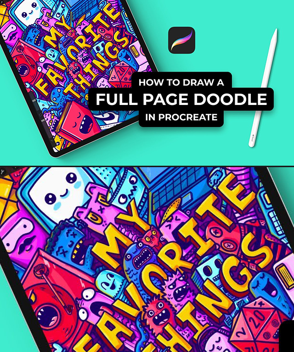 How To Draw A Full Page Doodle In Procreate (A Beginner's Guide)