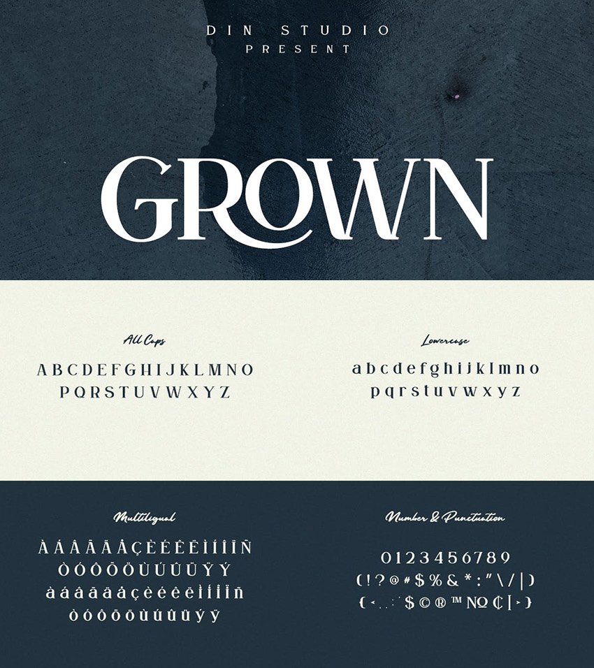 grown typeface similar georgia multilingual otf ttf web font