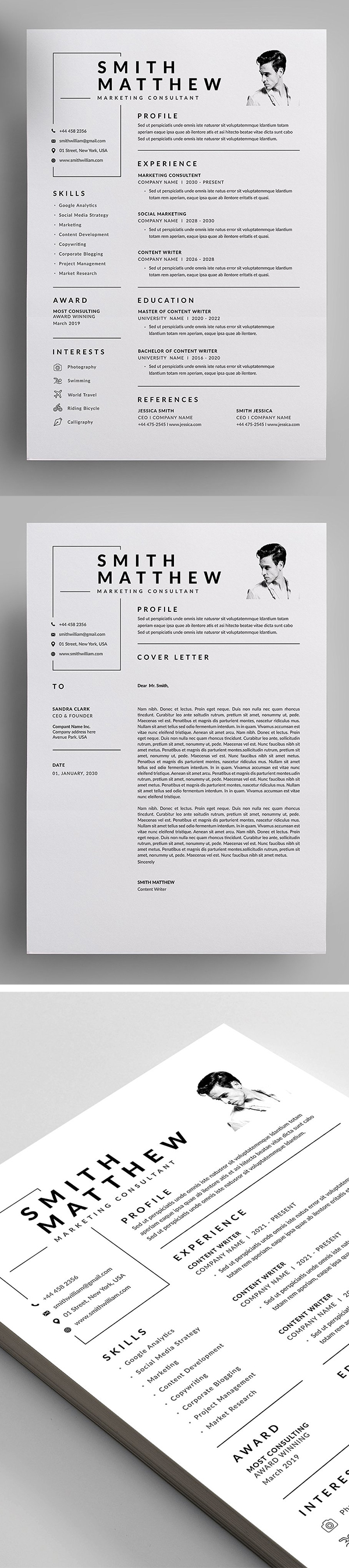 Professional Resume and Letterhead
