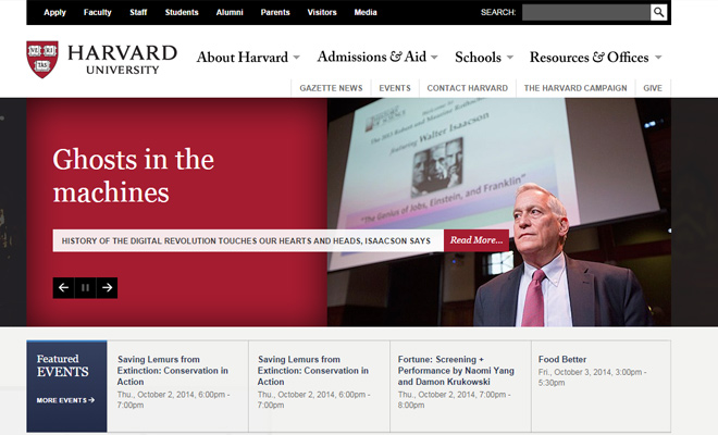 harvard university boston website