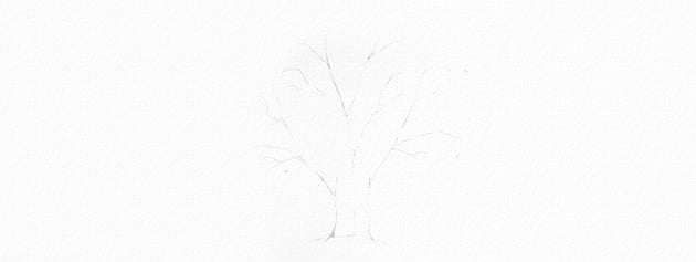 How to Draw a Tree Easy Tutorial oak tree crown drawing