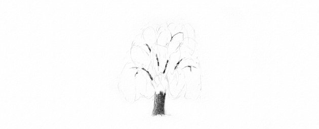 How to Draw a Tree Easy Tutorial shade weeping willow tree trunk drawing