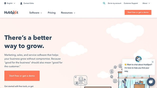 HubSpot homepage