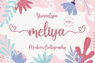 Meliya Script (Popular Script Fonts for Cricut)