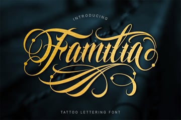 Familia (Popular Script Fonts for Tattoos)