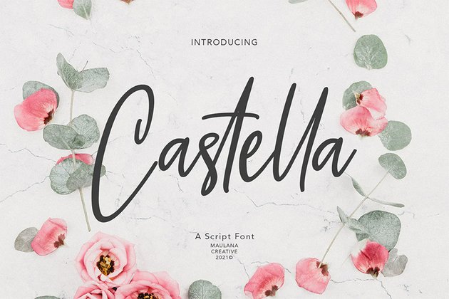 Castella (Popular Wedding Invitation Font)