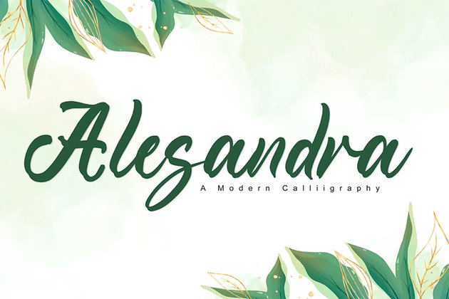 Alesandr (Popular Wedding Script Fonts)
