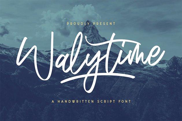Walytime (Most Popular Script Fonts)