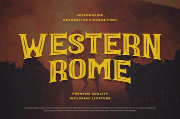Western Rome Vintage Western Font