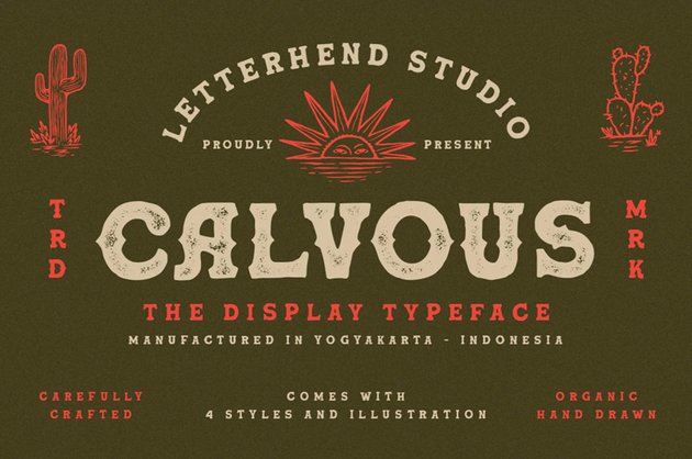 Calvous Slab Serif Typeface