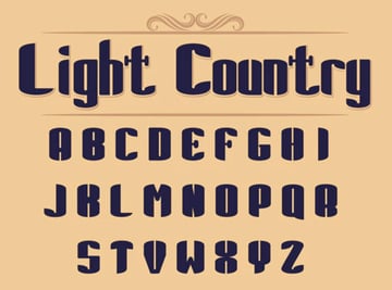 Light Country Font