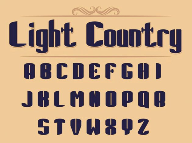 Light Country Font