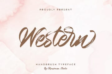 Western Handbrush Script Font