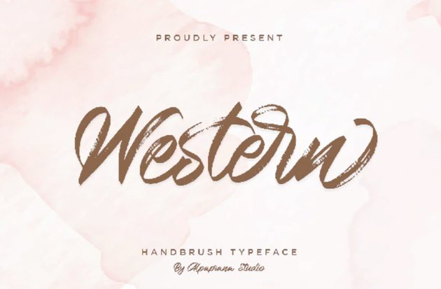Western Handbrush Script Font