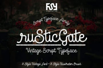 Rustic Gate Vintage Script Font