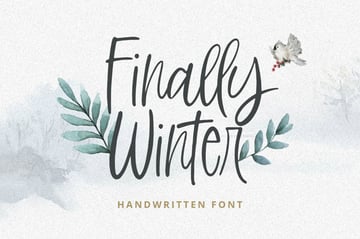 Finally Winter Script Font