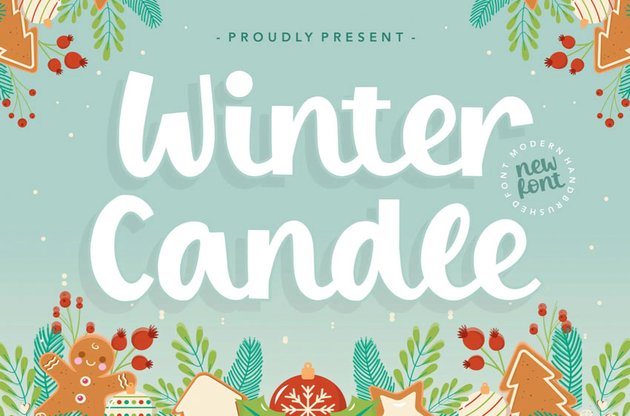 Winter Candle Display Font