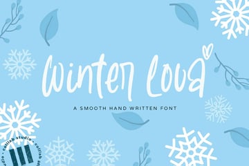 Winter Lova Handwriting Font