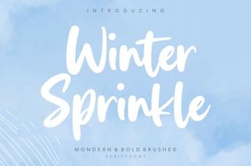 Winter Sprinkle Script Font