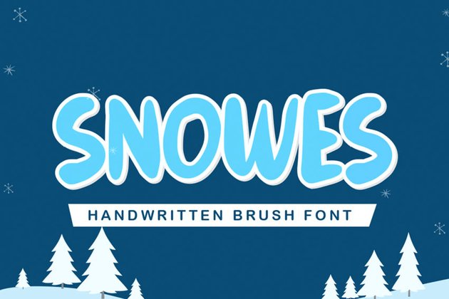 Snowes Frost Font