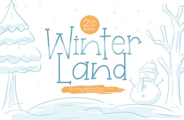 Winterland Cute Winter Themed Font