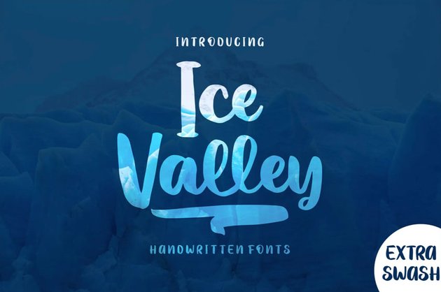 Ice Valley Winter Icicle Font