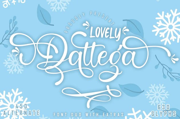 Lovely Dattega Font Duo