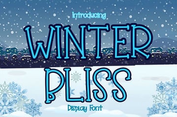 Winter Bliss Cute Display Font