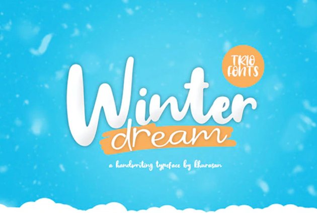 Winter Dream Font Trio