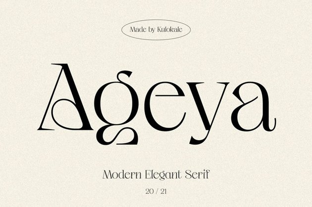 modern serif font