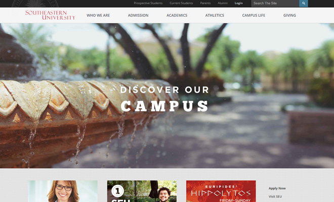 southeastern university website