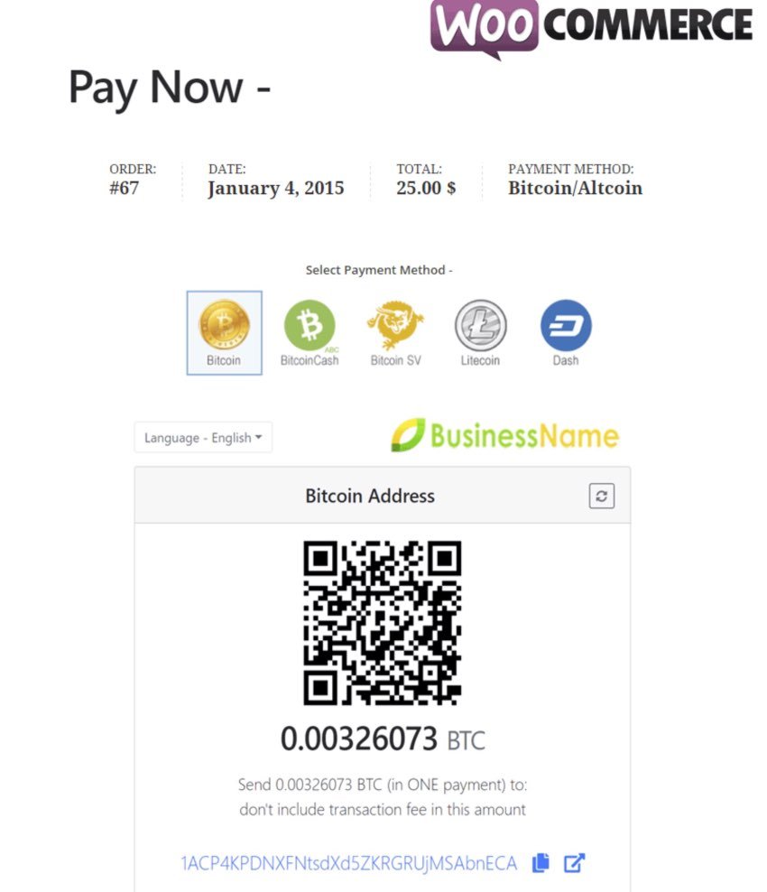 GoUrl WooCommerce – Bitcoin Altcoin Payment Gateway Addon