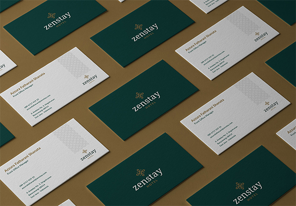 Zenstay Hotel - Brand Identity Business Card Design
